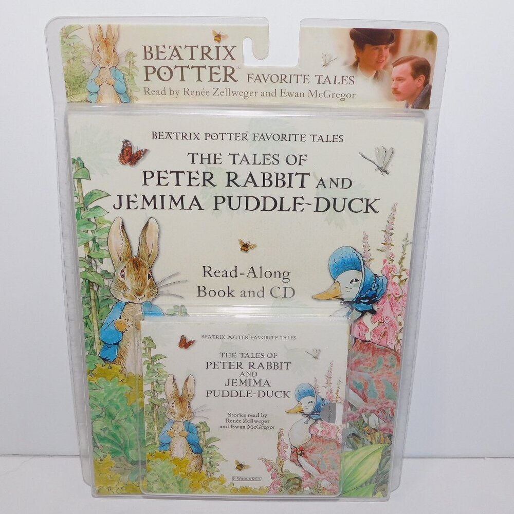 Beatrix Potter The Tales of Peter Rabbit Read Along Book CD NEW Ewan McGregor